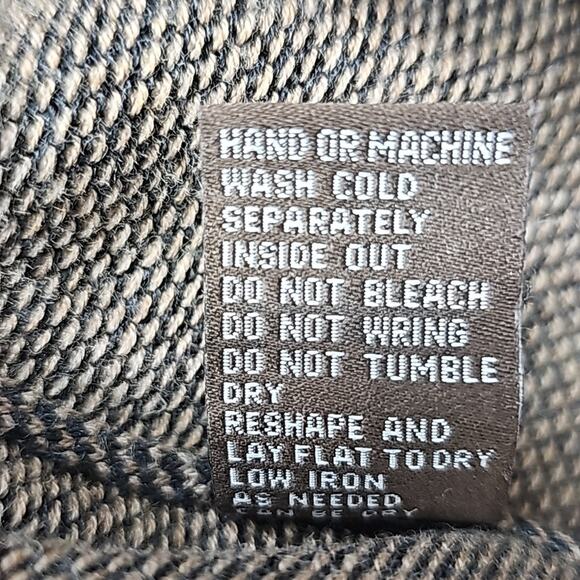 J. McLaughin Men Sz L Brown /Gray Y2K 90s Grand Pa Grunge Preppy 1/4 Zip Sweater - Picture 10 of 10